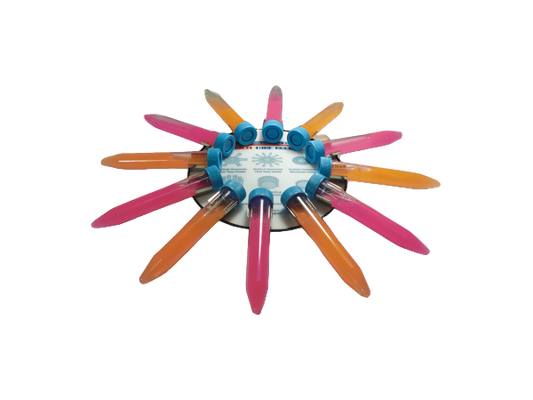 Set of colorful markers arranged in a circular pattern on a white background