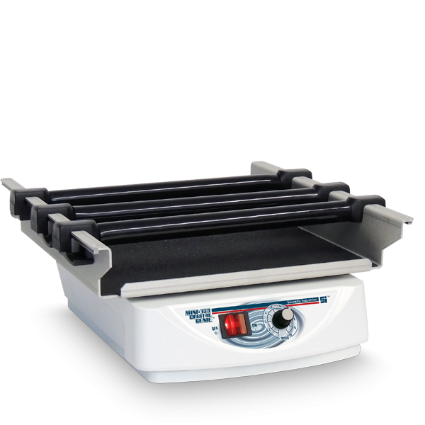 Grill sandwich maker with black heating plates on a white background